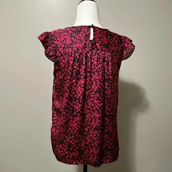 Jacob Sleeveless Ruffled Pleats Pattern Blouse - Picture 7 of 16
